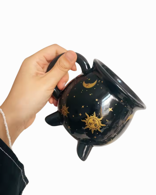 Keramik-Kaffeetasse der Zauberin
